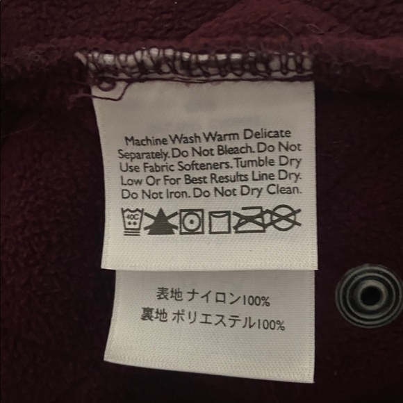 Eddie Bauer Quilted Ladies Vest - Burgundy Size L - Picture 8 of 9